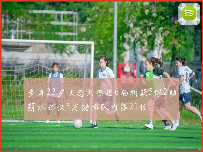 多库23岁状态火热近6场斩获5球2助薪水却仅5万镑排队内第21位